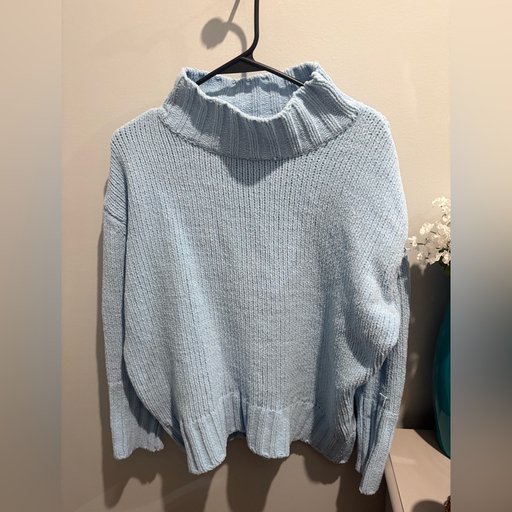 Philosophy Light Blue Cowl Neck Sweater